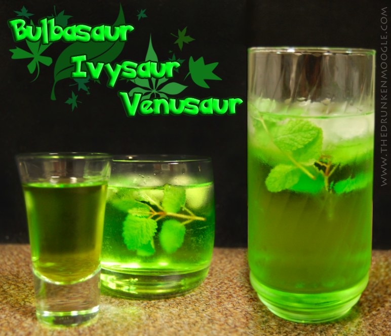 These lime and melon based drinks from The Drunken Moogle look seriously amazeballs.