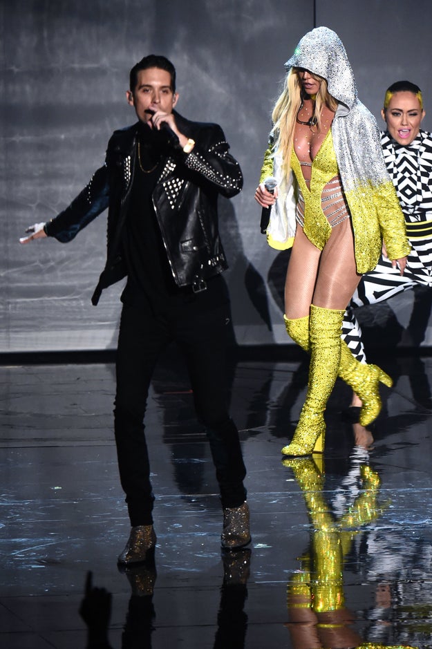 Dressed in a yellow number fit for the goddess that she is, the queen of pop put on a show that left just about everyone in the audience - and us fans at home - PARCHED as shit.
