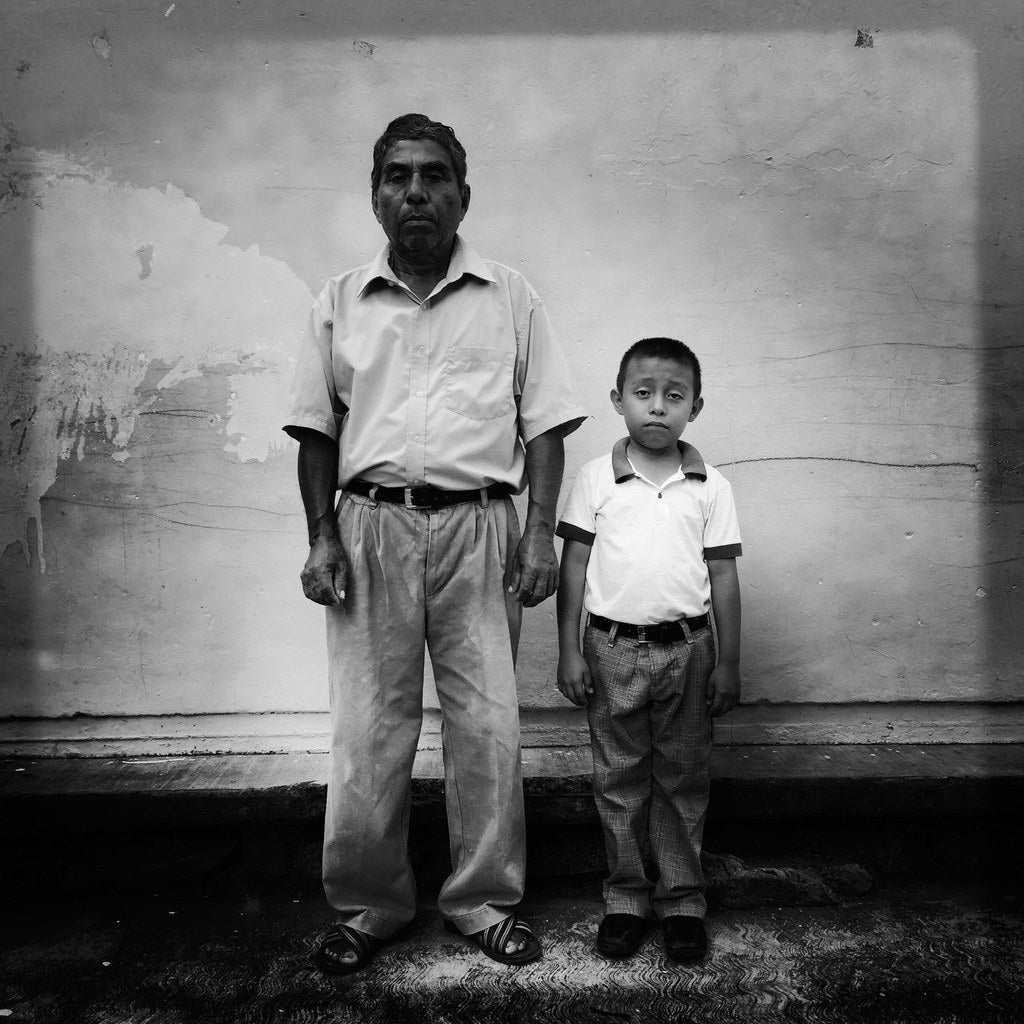 Granano Santos and his son Emmanuel Enrique Santos Mendez, 6.