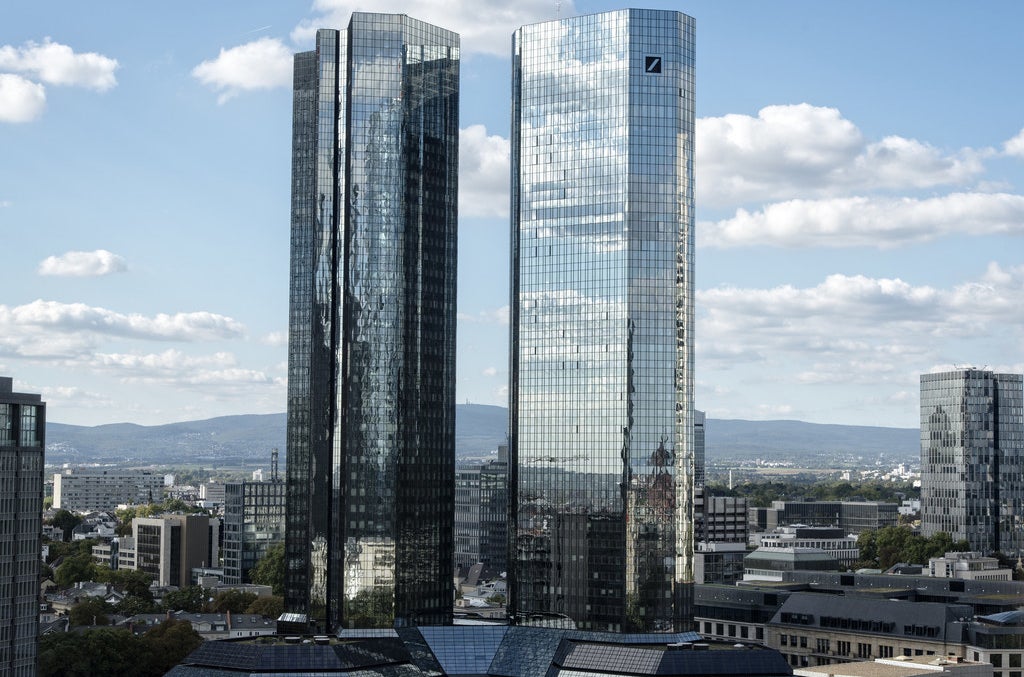 Deutsche Bank headquarters in Frankfurt, Germany.