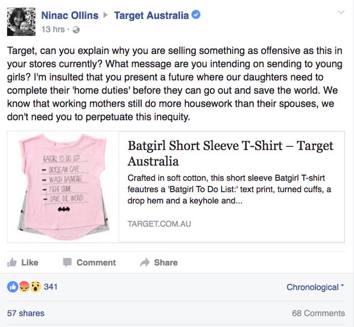 People Are Pissed Off About Target S Sexist Batgirl Shirt