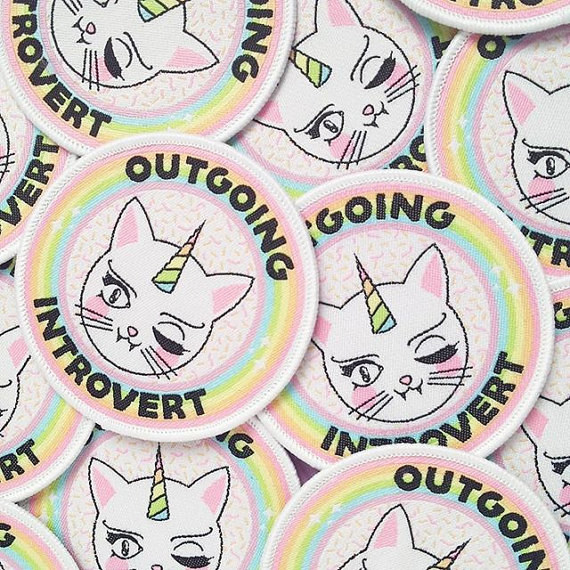 These iron-on patches for a rare kind of introvert.