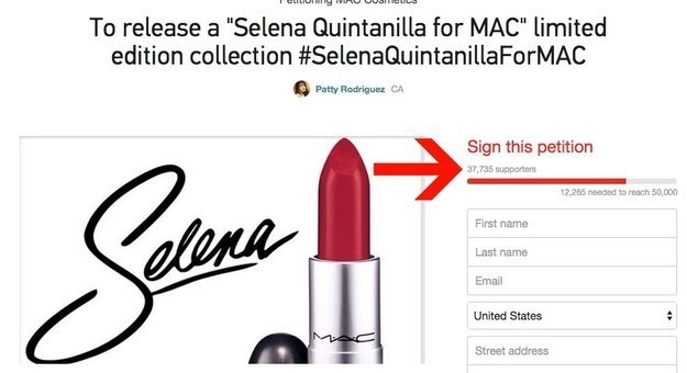 when is selena quintanilla lipstick mac being released