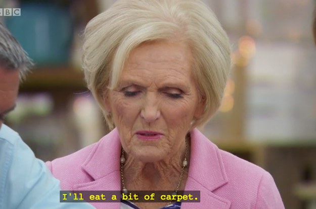 Mary Berry Said That She Was Going To Eat Carpet On 