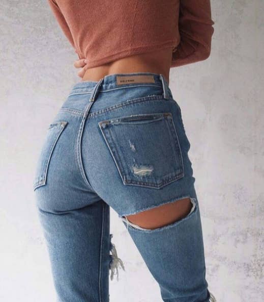 Resultado de imagen para jeans Rotos de atras