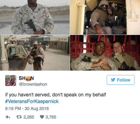 Military Personnel Back Colin Kaepernick With #VeteransForKaepernick, News