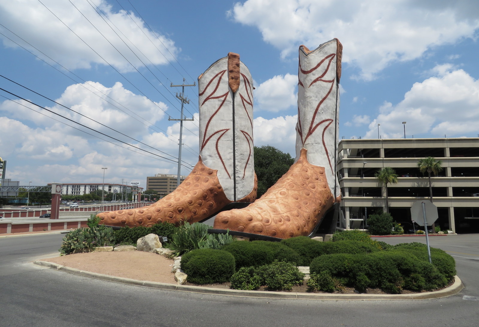 Fun fact: Built in 1979, the boots once served as the home of a country radio station.Find it: 7400 San Pedro, San Antonio, Texas 78216