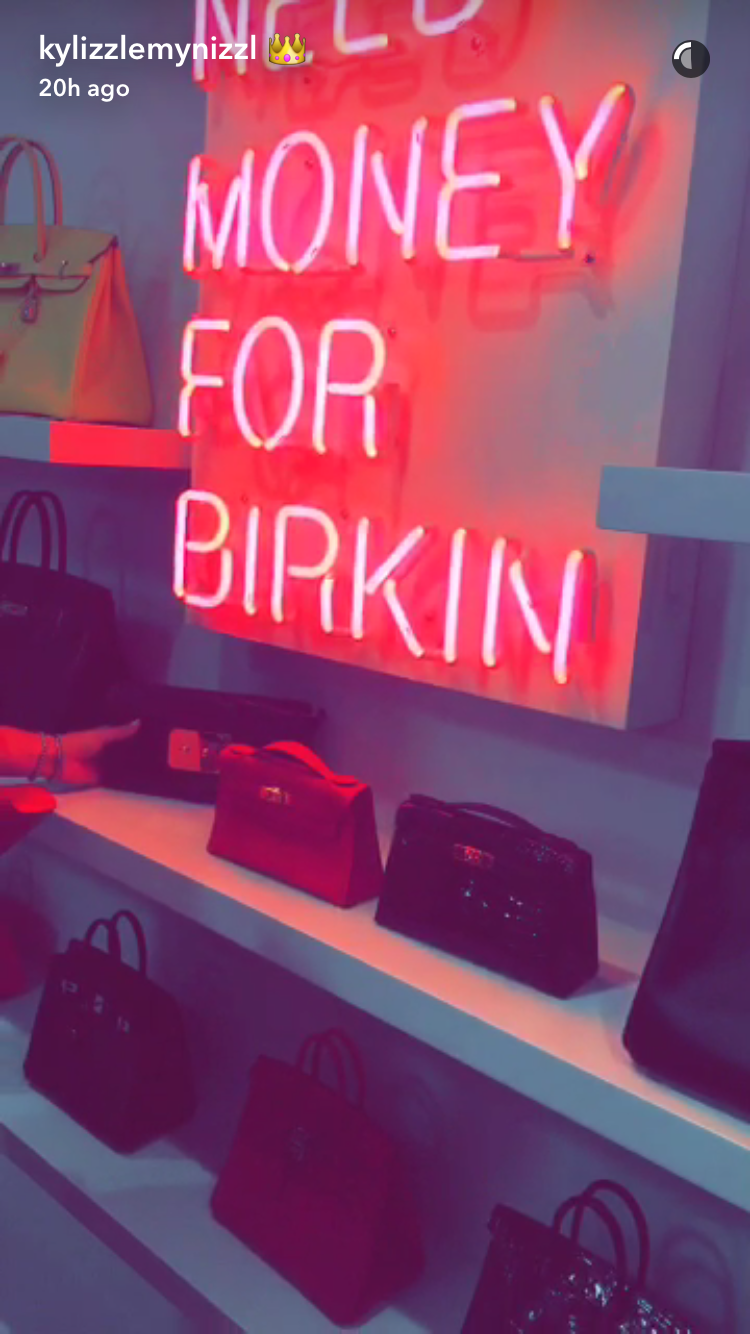 The 'Hermès wall' in Kris Jenner's closet is INSANE