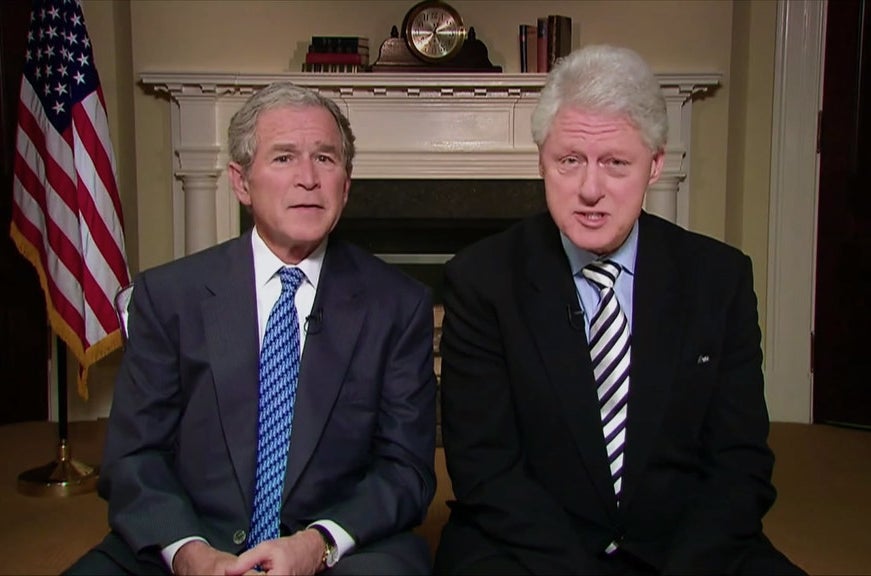 ブッシュ元米大統領とクリントン元米大統領