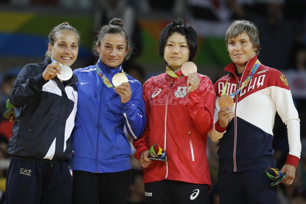 Italy's Odette Giuffrida took home the silver medal, and Japan's Misato Nakamura and Russia's Natalia Kuziutina came in bronze.