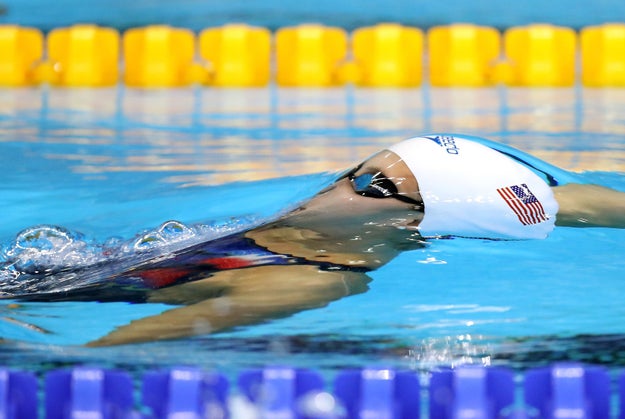 I mean, you can't tell me that that isn't Voldemort himself rising from the depths of the Olympic swimming pool.