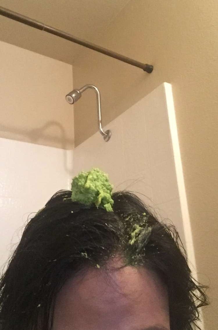 casual wasabi on head