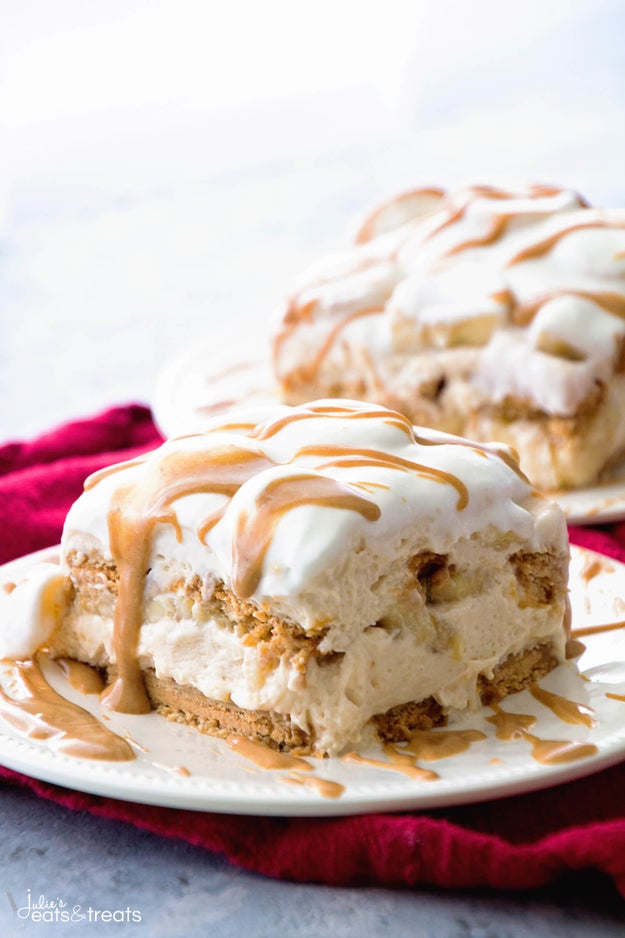 Peanut Butter and Banana Icebox Cake