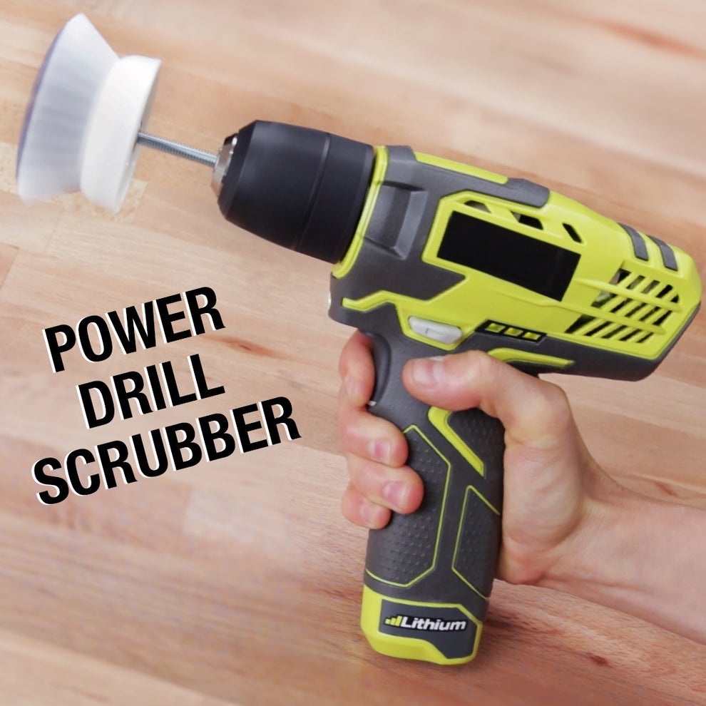 Power Scrubber Brush  Drill Brush Attachment - Cleaning Hack! 