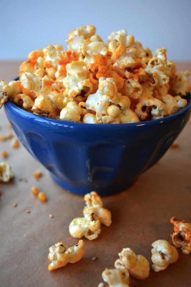 Sriracha-Honey Sesame Popcorn