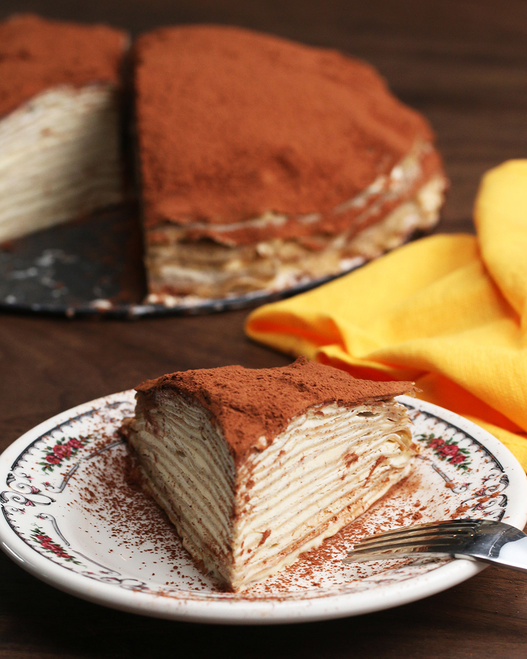 Chocolate Crepe Cake - Anna Banana