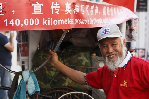 Seventeen years ago, he embarked the crazy adventure as an Olympics chaser: he toured around China before attending the Beijing Olympics in 2008, then made it to London in 2012, and now he’s in Rio. He plans to finish his global journey in Tokyo for the 2020 Olympics.