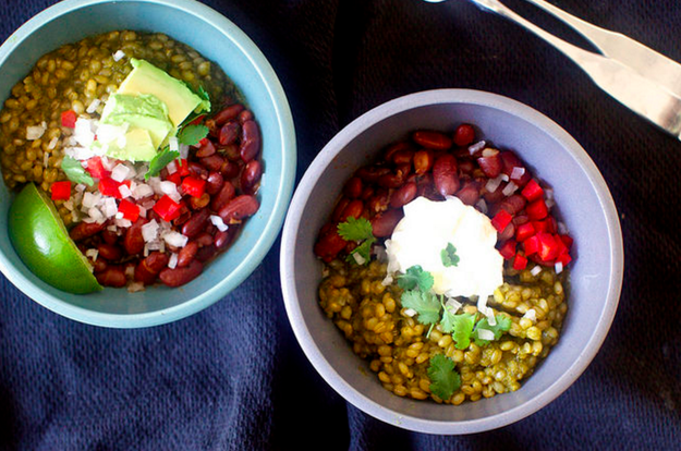 Red Bean and Green Grain Taco Bowl