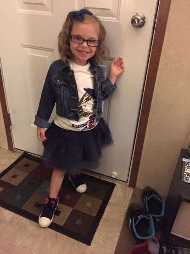 ICYMI, here's 5-year-old Meyer, dressed to the nines and with the smile of someone who loves the magical playland that is preschool, in the morning.