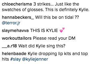 Since no one had heard of the band before that day (DUH, because they simply didn't exist) fans were quick to speculate that it was Kylie herself singing in the video: