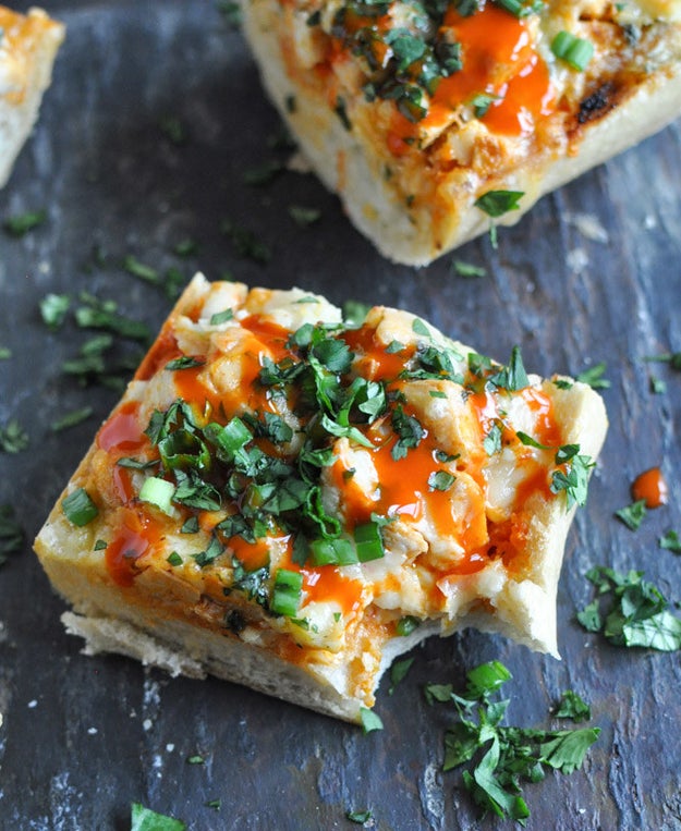 30-Minute Buffalo Chicken French Breads