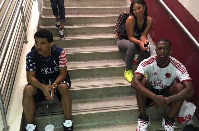 Keairra Smith (top right), Jaylin “Boogie” Mcclaud, and their friend