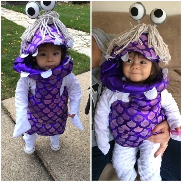 Perhaps you DIY'd your own costume, like this adorable Boo from Monsters Inc.