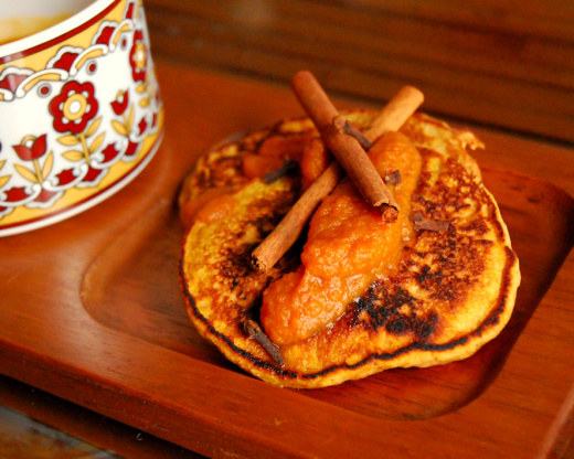 Pumpkin Spice Waffles with Pumpkin Maple Syrup