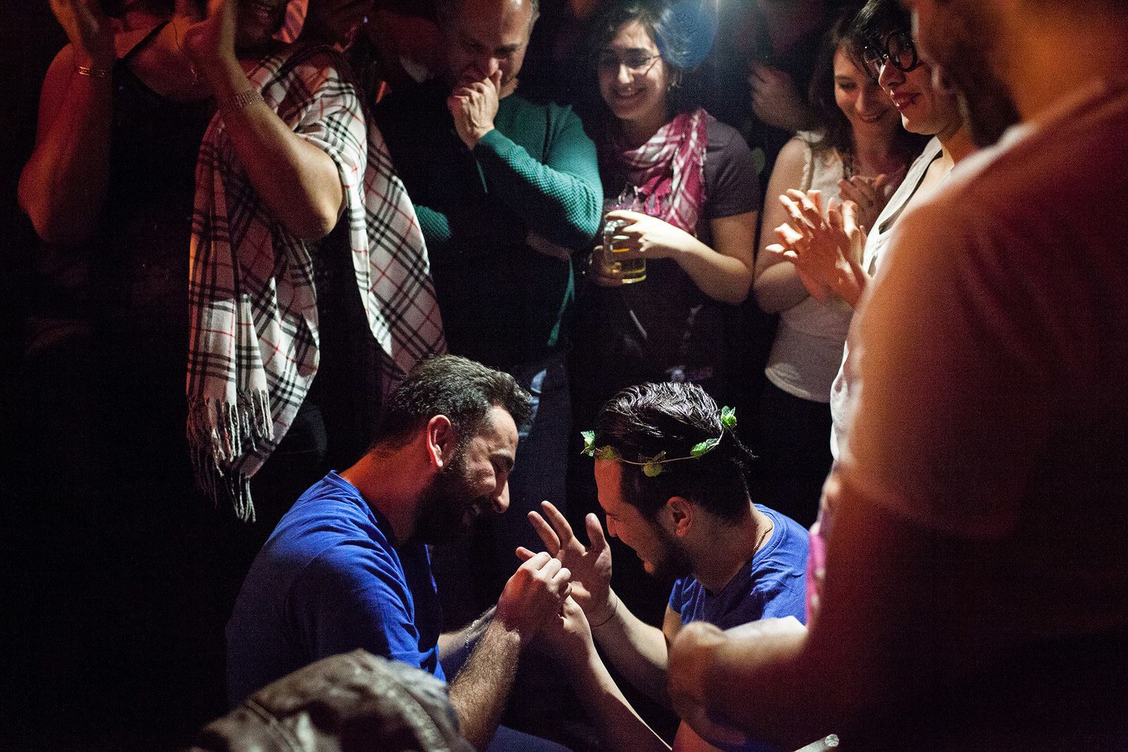 During Omar's birthday party in Istanbul, Nader places a ring on Omar's finger after accepting Nader's marriage proposal.