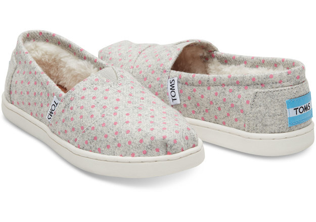 Grey Wool Polka Dot Youth Classics