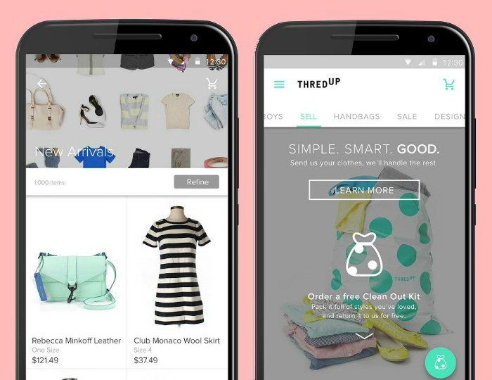 With thredUP, you order a free Clean Out Kit, stuff the box with on-trend, in-season styles you've loved, and send it back for free. They'll carefully inspect your items, and if they meet thredUP's standards, they will be professionally photographed and immediately listed.For items listed under $60, you will receive a payout as soon as the items are processed and ready to sell. For items over $60, you'll be paid once the items are sold. If some of your goods aren't sold, you can request to have them returned to you, or you can choose to hand your items off to third-party sellers or textile-recycling partners to create new goods!