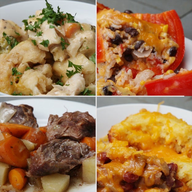 Easy Slow Cooker Dinners 4 Ways