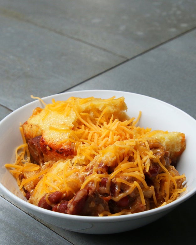 Slow Cooker Cornbread Chili