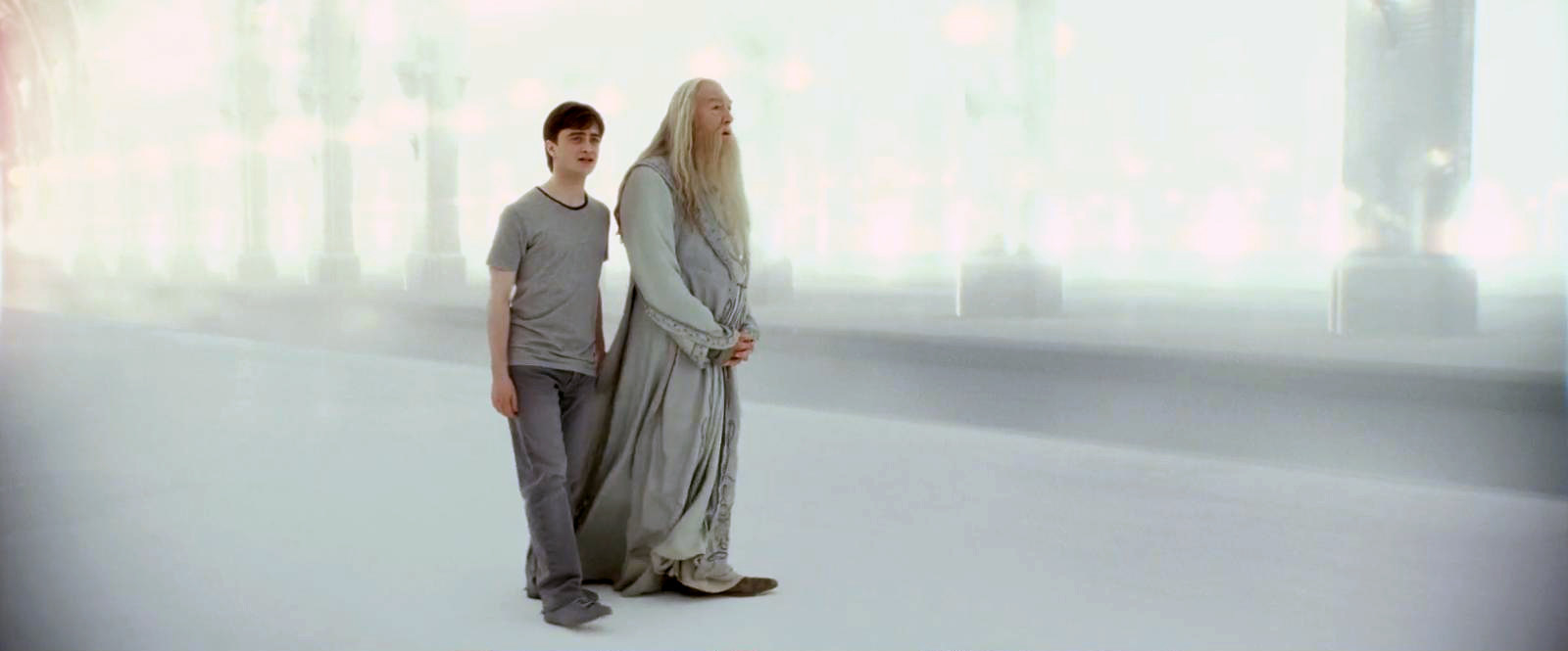 The Deathly Hollows tells the tale of three brothers, one who dies for power, the second for love and the last greets death like an old friend. Many people have surmised the three brothers are in fact Voldemort, Snape and Harry. Voldemort like the first brother dies trying to become the most powerful wizard who ever lived. Snape dies having lived with the constant torment of losing the woman he loves – Lily Potter. And finally when Harry dies who should he meet on the platform but his old friend Dumbledore. It makes sense, you know it does.