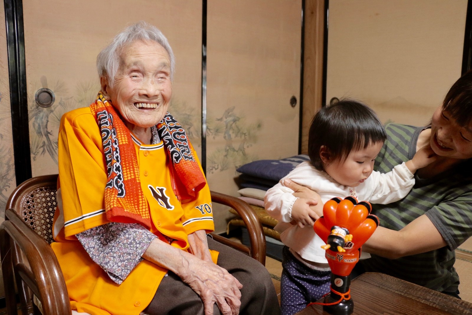 世界最高齢 108歳の巨人ファンのおばあちゃん 夢は始球式