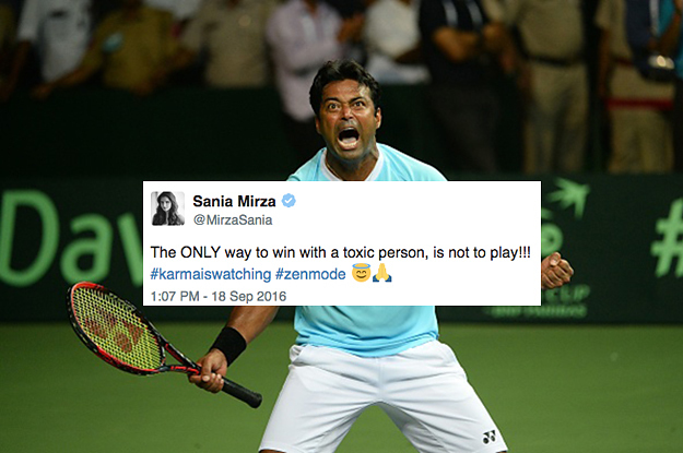 Sania Mirza And Rohan Bopanna Said Some Pretty Brutal Things About Leander Paes On Twitter