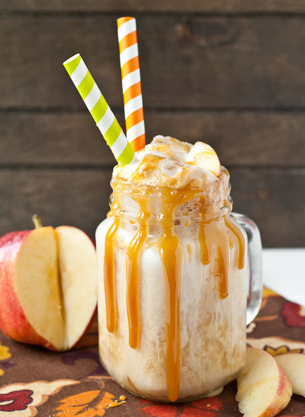 Caramel Apple Cider Floats