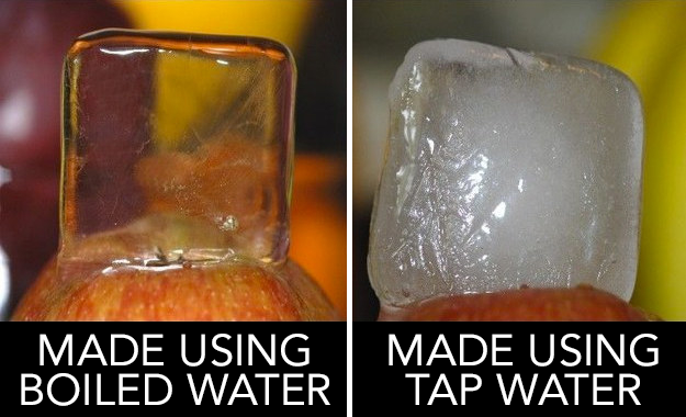 Impress your guests with crystal-clear ice cubes: