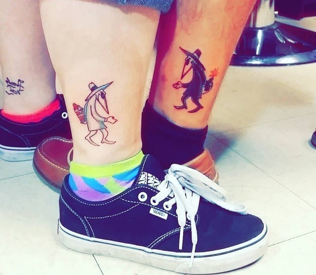 Spy Vs Spy Friendship Tattoo  Friendship tattoos Bff tattoos Sibling  tattoos