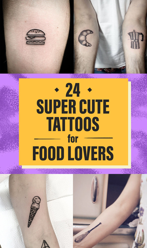 Cute Food Tattoos  24 Food Tattoo Ideas