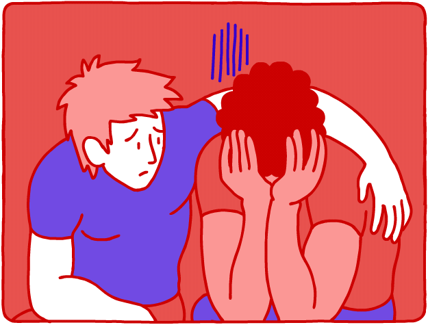 Don’t just wait for your turn to speak. And if someone needs a shoulder to cry on, give it to them, even if that sort of thing makes you uncomfy. Being stingy with your emotions isn’t cute.