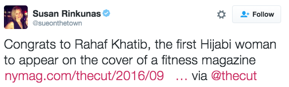 First Hijabi Woman to Appear on Cover of Fitness Magazine