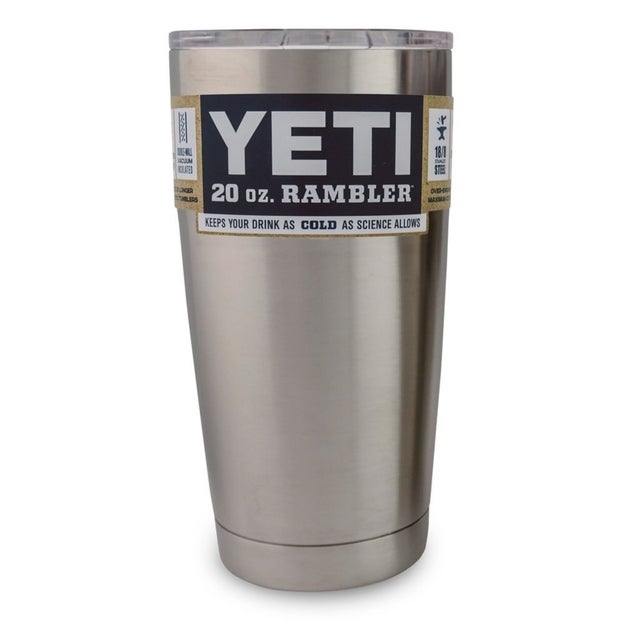 This Yeti tumbler for keeping your drinks cold for over 24 hours.