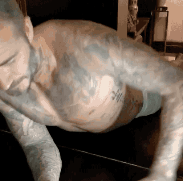 David Beckham Did Push-Ups While Shirtless on Top of a Piano! (Video):  Photo 3769201, David Beckham, Shirtless Photos