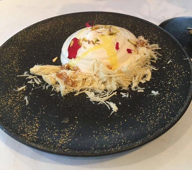 Treat yourself to this foamy smooth "Daulat Ki Chaat" from Trésind. It's sprinkled with 24-karat gold.