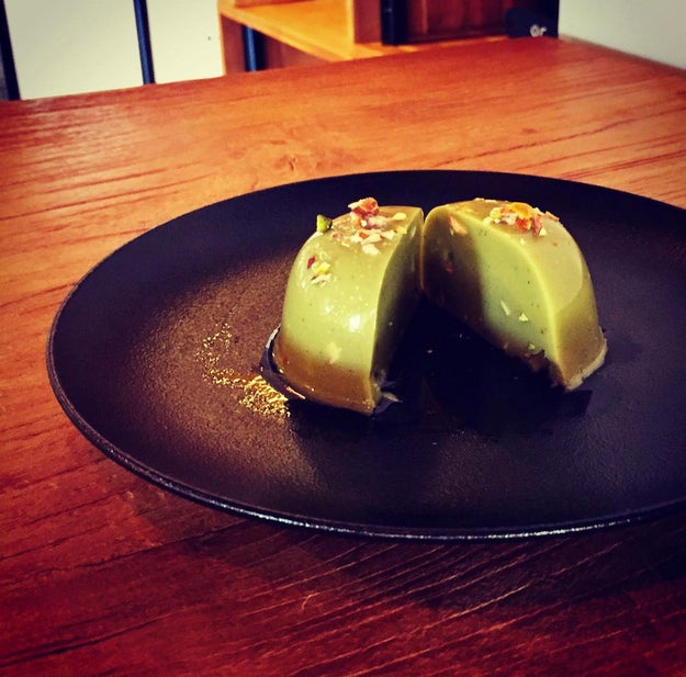 Try the matcha-pista panna cotta at Stomping Grounds.
