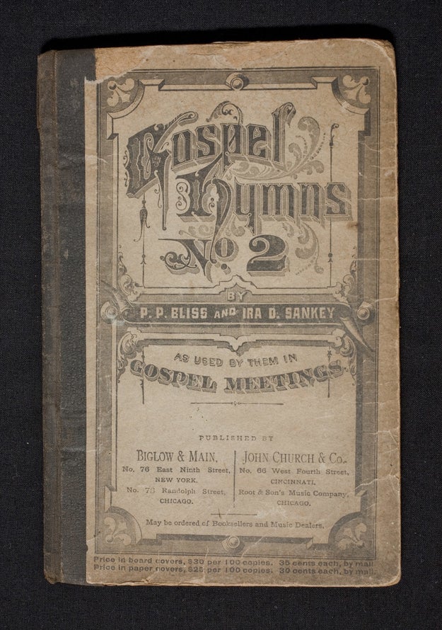 A book of hymns owned by Harriet Tubman.