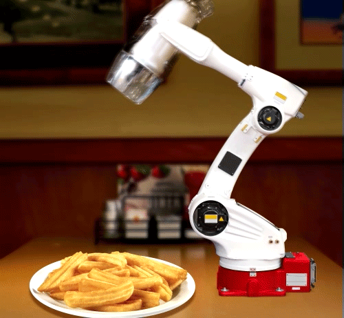 Feed item. Робот повар. Робот для готовки. Робот с едой. Автоматизация кухни.