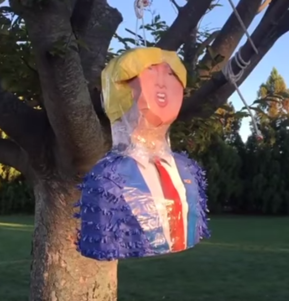 Over the weekend, Madonna made it EVEN MORE clear she's #withher after posting a video featuring a Donald Trump piñata to her Instagram story: