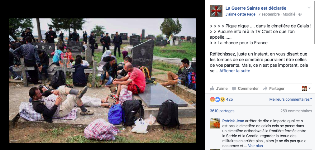 Cette Photo Ne Montre Pas Des Migrants Faisant Un Pique nique Dans Un 